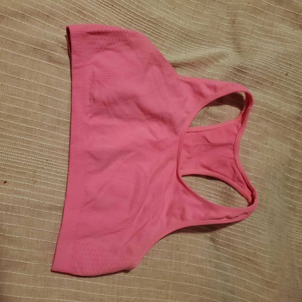 Pink Sports bra